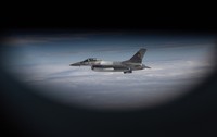 Un avion de luptă F-19 al Armatei Române. Sursa foto: Profimedia Images