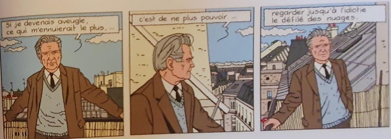 Filosoful român Emil Cioran, personaj de benzi desenate (foto Facebook)