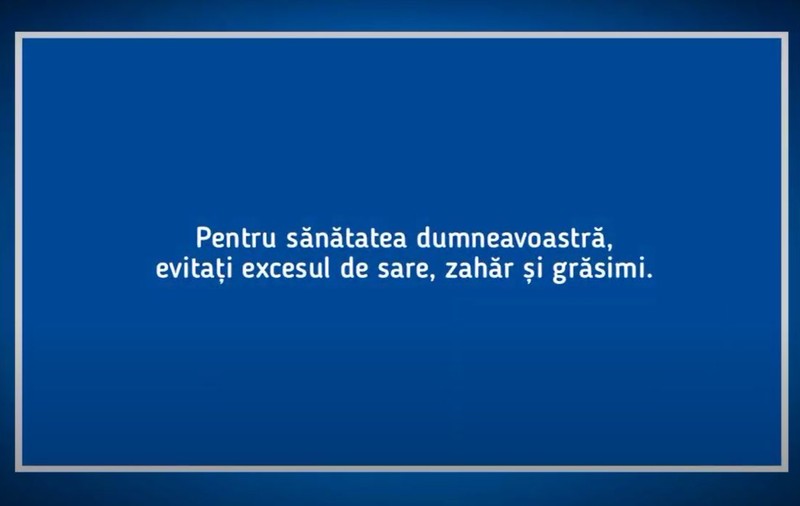 Celebrele mesaje despre „excesul de sare, zahăr și grăsimi” dispar de la TV în acest an. Lista celor care le vor înlocui