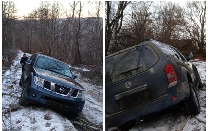 Un șofer de SUV a rămas blocat în Hunedoara, după ce a ales pe GPS  „drumul cel mai scurt”