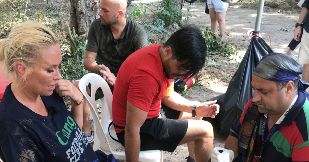 Liviu Vârciu și Vica Blochina, cu picioarele julite până la sânge. Cum au ajuns în starea asta | FOTO