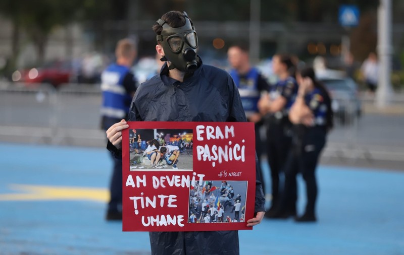 Protest în Piața Victoriei, la 8 ani de la violențele din 10 august 2018: „Ne-au gazat, i-ați achitat!”