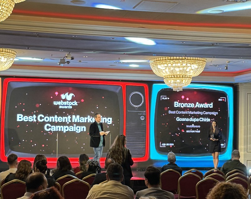 Imobiliare.ro câștigă două premii la Webstock Awards, marea competiție a campaniilor online și a proiectelor în social media