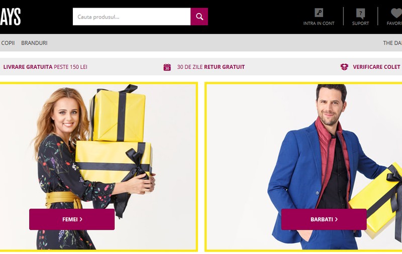 Reduceri la haine Fashion Days de Black Friday 2017