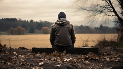 depressed-person-standing-by-lake