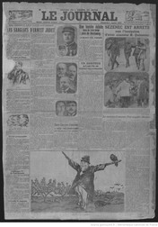 Prima pagină din ziarul francez Le Journal, din 1923, care prezintă arestarea lui Sezenec. Foto: arhiva digitală a Bibliotecii Naționale a Franței