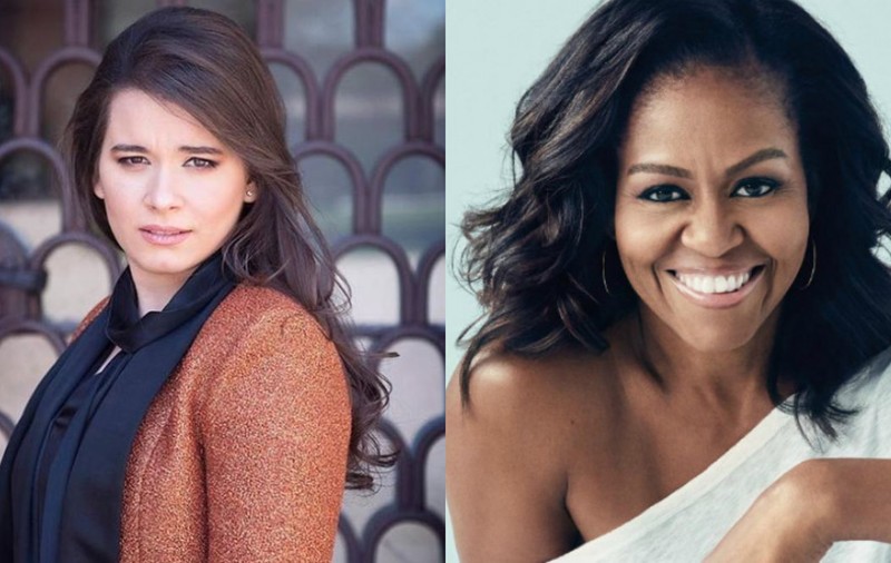 Reușită pentru Kira Hagi. Actrița dublează vocea unui personaj într-un serial în care apare Michelle Obama