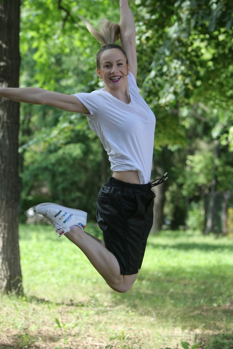 Sandra Izbașa are și acum energia unui copil pus mereu pe joacă. (FOTO: Adrian Manolache)