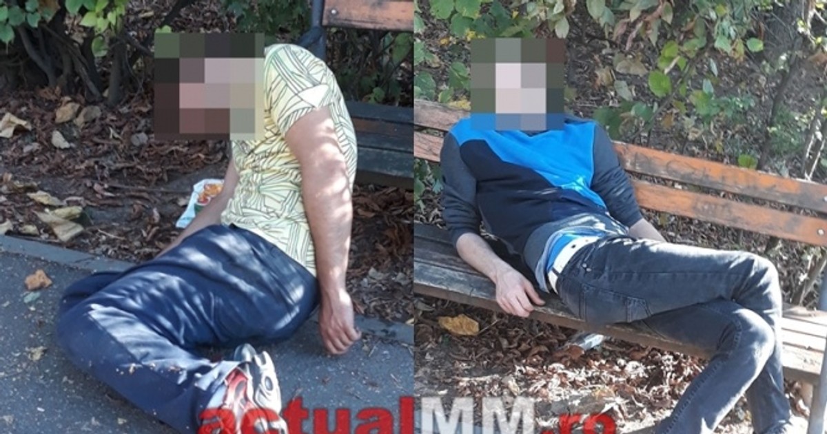 Imagini șocante cu doi tineri drogați pe străzile din Baia Mare. Drogul ”zombie” face ravagii în oraș
