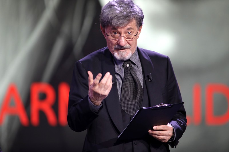 Ion Caramitru, la cea de-a XXIX-a ediție a Premiilor Galei UNITER, la Teatrul Național din București, 19 iulie 2021. Foto: Hepta