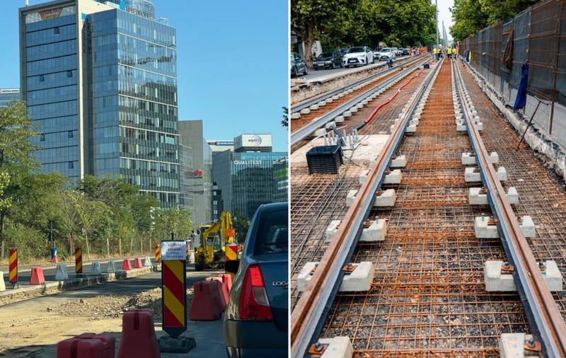 Sedinţă la Primăria Capitalei pentru banii necesari reluării lucrărilor la linia 5 de tramvai. Când se rezolvă blocajul