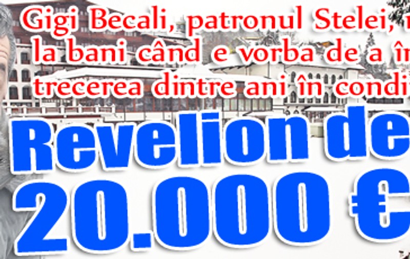 Exclusiv | Gigi Becali "sparge" 20.000 de euro de Revelion