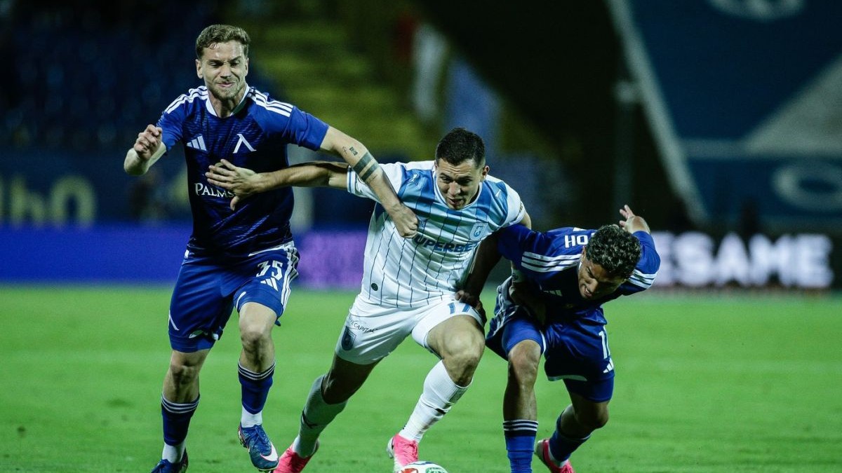 Fază din meciul Levski Sofia - Universitatea Craiova, din preliminariile Ligii Campionilor,22 iulie 2026