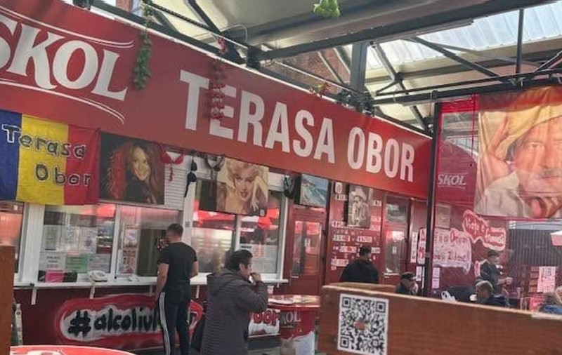 Oana Pellea, ultragiată de un banner agățat la Terasa Obor, cu imaginea tatălui ei: „Un artist simbol național e folosit la vânzare de mici”