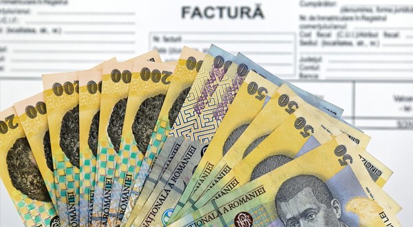 Lei românești pentru plata unei facturi