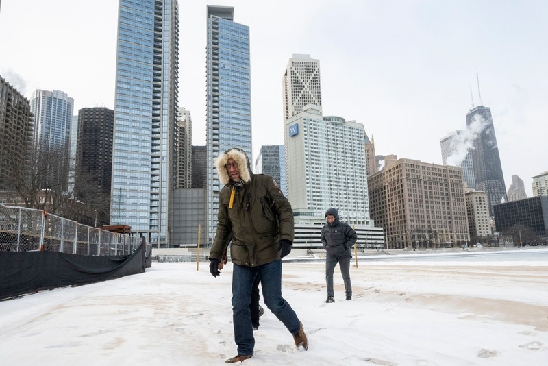 Chicago a înghețat complet, la -20 de grade Celsius | Foto: Profimedia