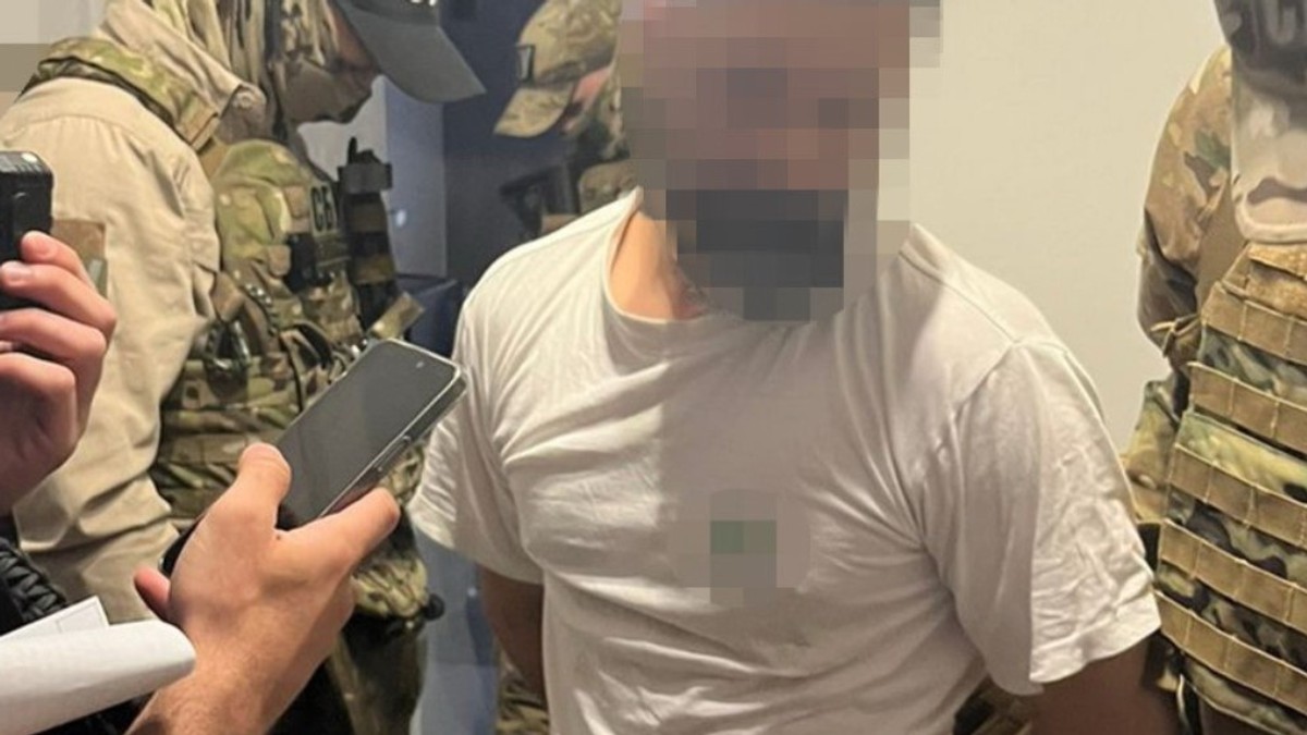 Unul dintre suspecții arestați de SBU Foto: Serviciul de Securitate al Ucrainei