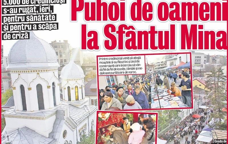 Puhoi de oameni la Sfântul Mina