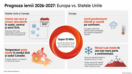 Prognoza iernii 2026-2027 / Imagine generată cu AI