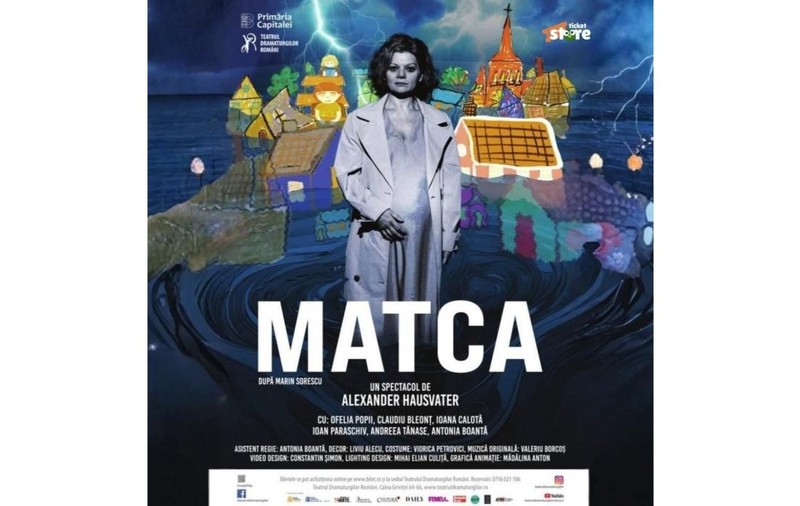Teatrul Dramaturgilor Români prezintă „MATCA,” cu Ofelia Popii şi Claudiu Bleonţ, la Sala Luceafărul pe 25 Martie