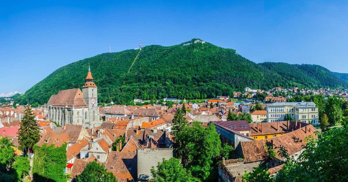 Priveliște asupra orașului Brașov