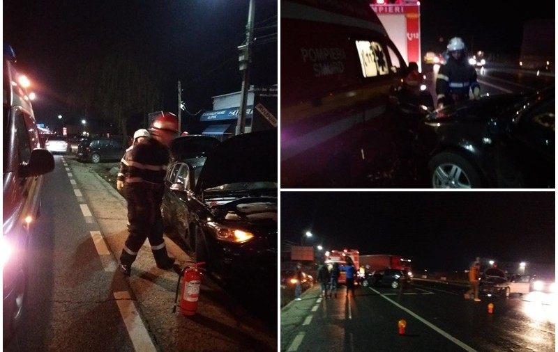 Un pompier din Argeș a fost lovit de o mașină în timp ce intervenea la un accident