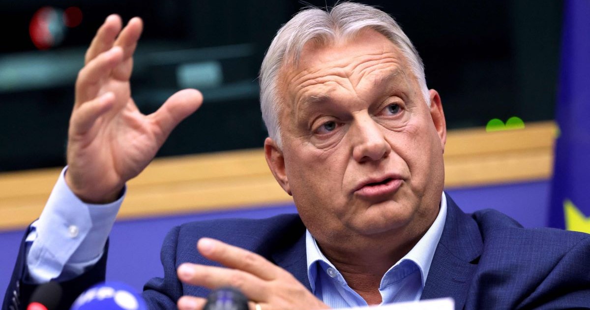 Viktor Orban, premierul Ungariei, în cadrul unei conferințe de presă