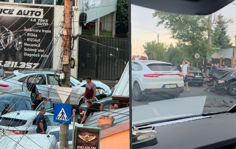 Adolescentul care s-a urcat băut la volan și a lovit cinci mașini în apropiere de A3,a  fost reținut. Patru oameni au fost răniți