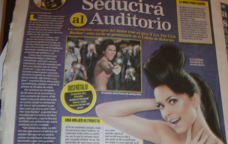 Inna a bagat ”în priză” 10.000 de mexicani | VIDEO 