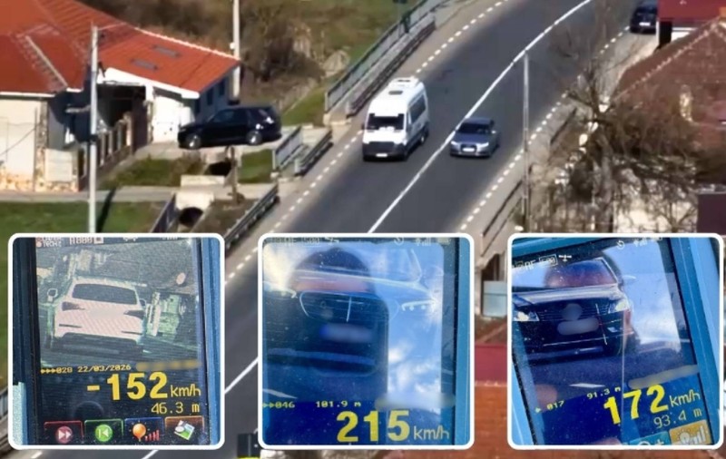 Un șofer maghiar a „zburat” cu 215 km/h pe DEx 16, lângă Oradea. Polițiștii români l-au făcut pieton