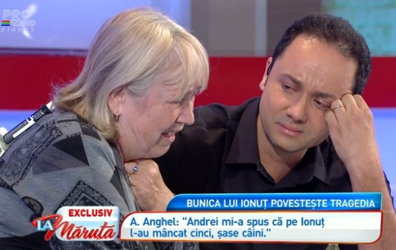 Mărută, ÎN LACRIMI LA TV, alături de bunica copilului UCIS DE CÂINI! | FOTO