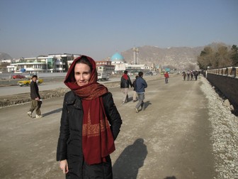 Jenny Nordberg, la Kabul. Foto: Facebook
