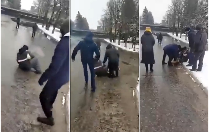 VIDEO | Soldați ruși, acuzați că au tras asupra oamenilor care protestau, în Novopskov. „Toată lumea să părăsească zona acum”