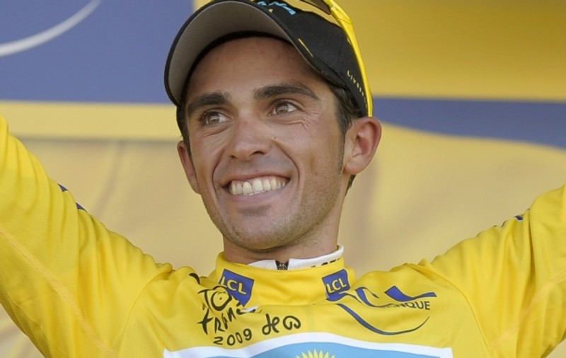 Contador, în sfârşit în tricoul galben