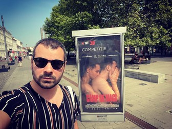 Eugen Jebeleanu, la TIFF, acum câteva zile. Foto: Facebook/Eugen Jebeleanu