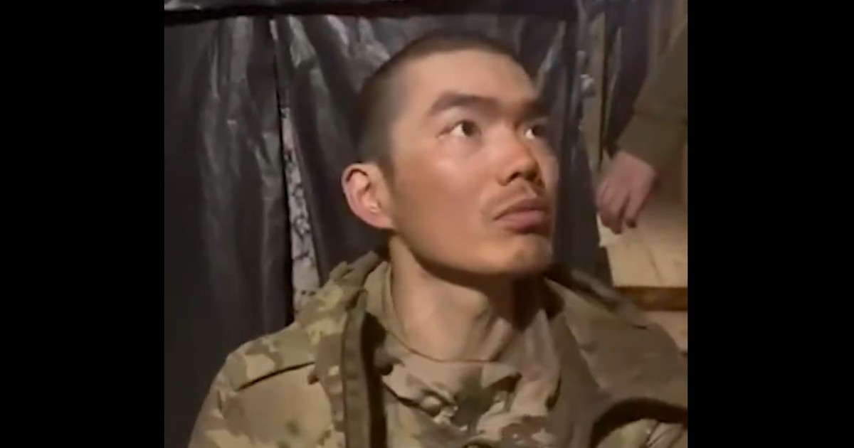 Unul dintre soldații chinezi capturați de ucraineni Captură X