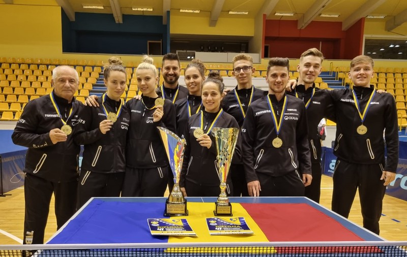 Echipele României de tenis de masă au cucerit medaliile de aur la Campionatele Balcanice de la Sarajevo