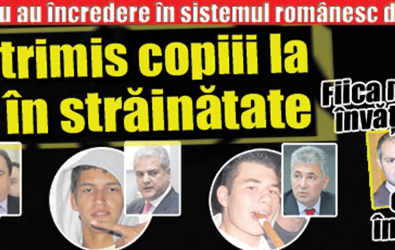 Ei n-au încredere în şcoala românească!