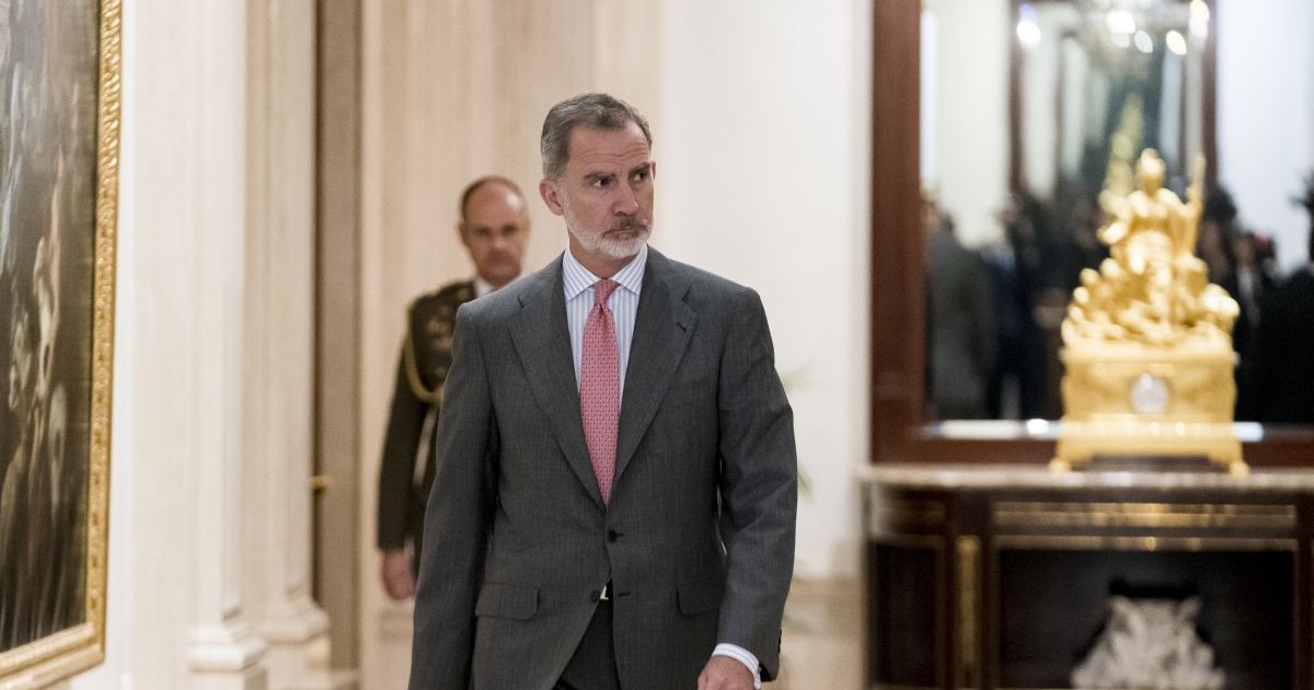 June 9, 2023, Madrid, Madrid, Spain: King Felipe VI on his arrival to receive in audience the Network for the Study of Contemporary Monarchies (REMCO), at the Zarzuela Palace, on June 9, 2023, in Madrid (Spain). REMCO promotes studies and meetings on the monarchical institution in comparative perspective, with the fundamental purpose of promoting and disseminating knowledge and debate about it. The Menéndez Pelayo International University, the Center for Political and Constitutional Studies, the Spanish Transition Foundation and the Elcano Royal Institute for International and Strategic Studies are taking part in this initiative...09 JUNE 2023;KING;MONARCHY;ZARZUELA;AUDIENCE;REMCO;STUDY OF CONTEMPORARY MONARCHIES..A. Pérez Meca / Europa Press..06/09/2023 (Credit Image: © A. PéRez Meca via ZUMA Press)