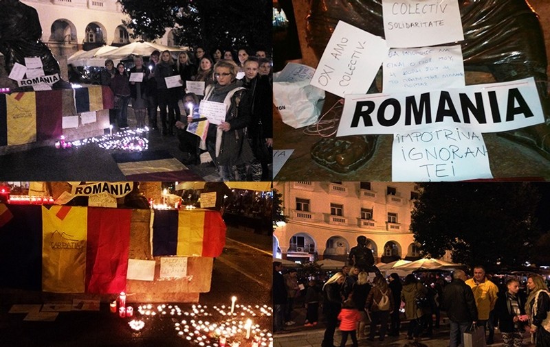 Tragedia din COLECTIV. Românii din Grecia au ieșit în stradă și au aprins lumânări
