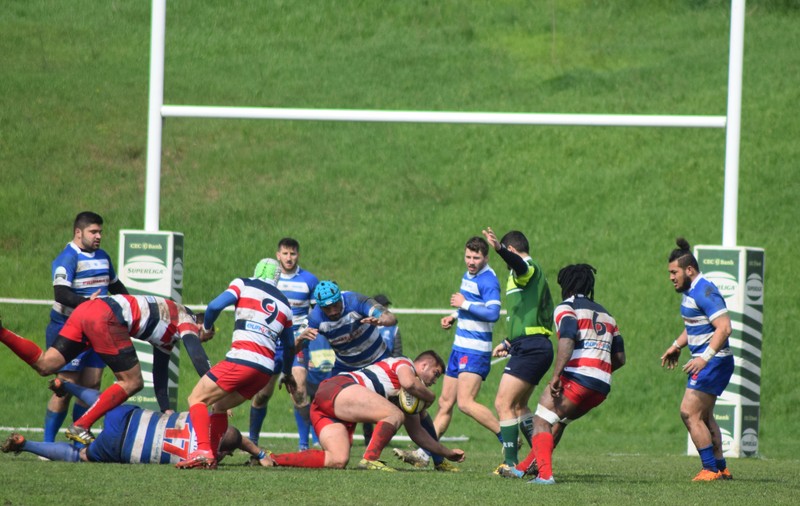 Rugby. CS Universitatea Cluj - CSM București 12-50, în etapa a 2-a a SuperLigii CEC Bank