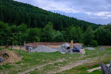 Construcția pensiunii a fost oprită din cauza creșterii prețurilor materialelor