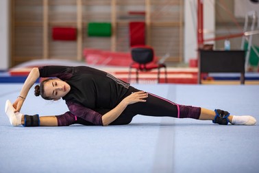 Larisa Iordache la încălzire