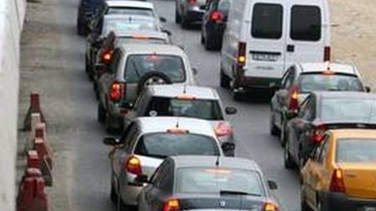 Aglomerație pe A1, la intrarea în București