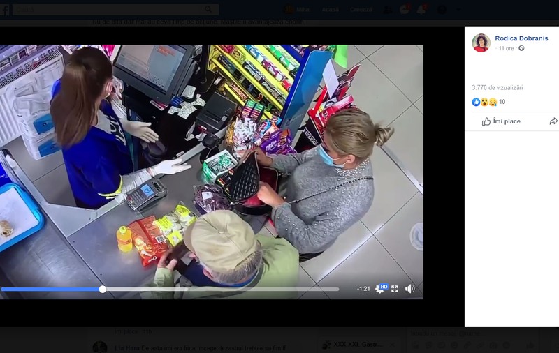 Metoda prin care persoane ascunse în spatele măștilor au înșelat-o pe casiera unui magazin din Bistrița. “Măștile de protecție îi avantajează enorm pe hoți”