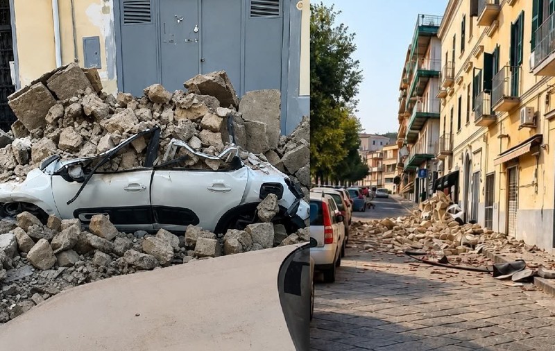 Cutremur puternic în Napoli. 21 de persoane au fost rănite, două sunt în stare gravă