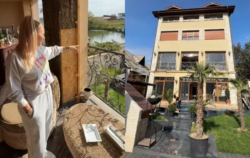 Imagini din vila cu 5 etaje a Anamariei Prodan. Vrea să își pună lift: „Arăbesc, turcesc, cum vreți voi, mie îmi place” VIDEO