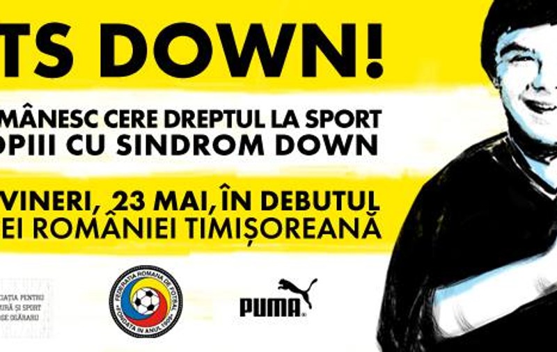 Finala Cupei României se joacă pentru copiii care suferă de sindromul Down
