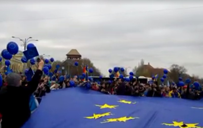 VIDEO | Marș pentru Europa. Cei 60 de ani de UE, sărbătoriți la București