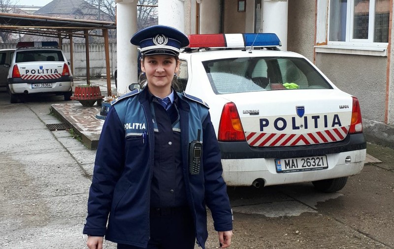 Tâlhar oprit de o polițiștă aflată în timpul liber, în orașul Cugir